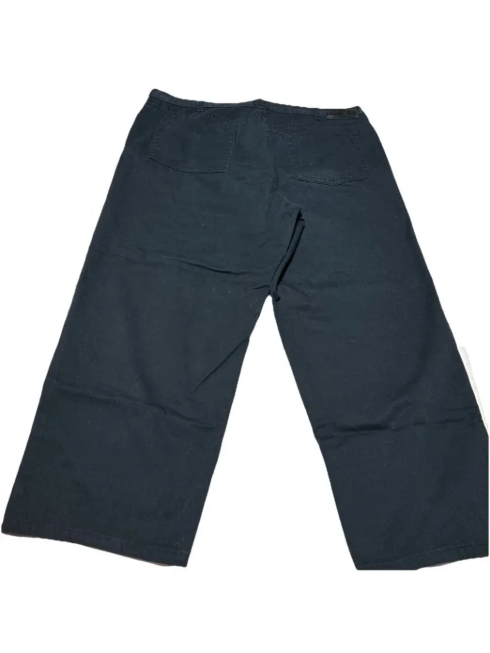 Calvin Klein Easy Fit Black Jeans Size 42 Baggy Wide Leg High Rise 90s Style